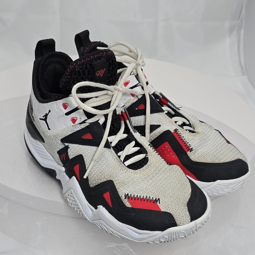 Jordan Westbrook One Take CJ0780 101 White/Black-University Red Men 7.5 Mid Top